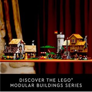Icons medieval town square build. Classic Medieval village of Felsa!